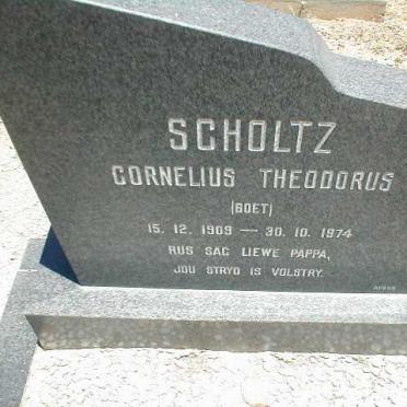 SCHOLTZ Cornelius Theodorus 1909-1974