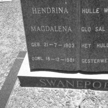 SWANEPOEL Hendrina Magdalina 1903-1981