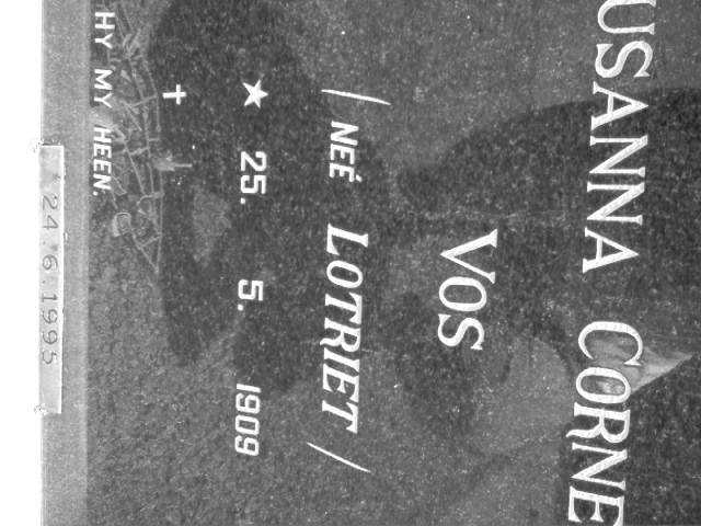 VOS Susanna Cornelia nee LOTRIET 1909 -