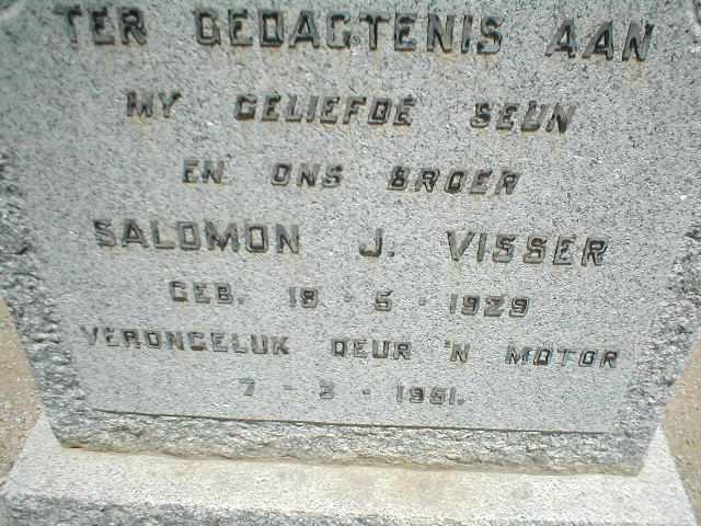 VISSER Salomon J. 1929-1951