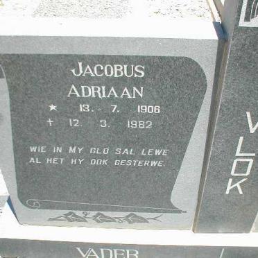 VLOK Jacobus Adriaan 1906-1982