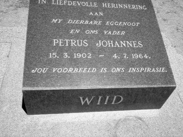 WIID Petrus Johannes 1902-1964