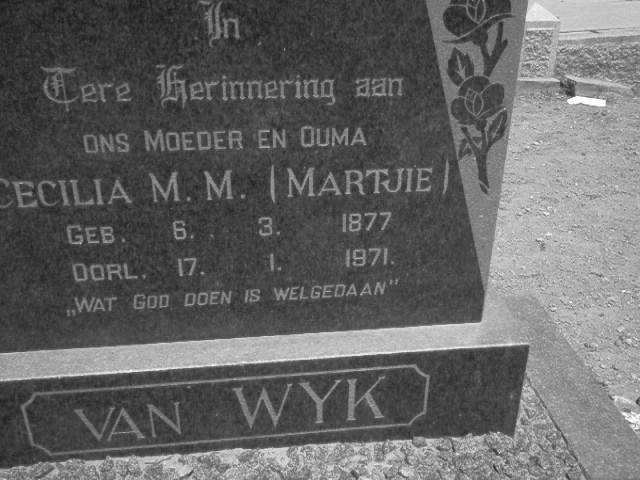 WYK Cecilia M.M., van 1877-1971