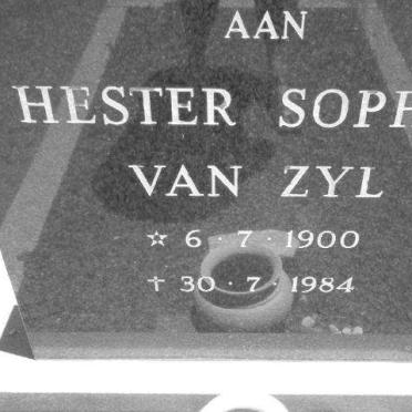 ZYL Hester Sophia, van 1900-1984