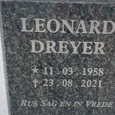 DREYER Leonard 1958-2021