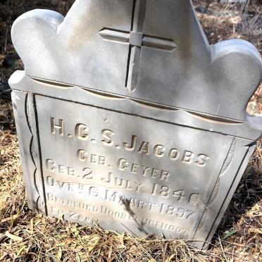 JACOBS H.C.S. nee GEYER 1840-1897