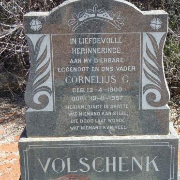 VOLSCHENK Cornelius G. 1900-1957