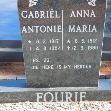 FOURIE Gabriël Antonie 1917-1984 &amp; Anna Maria 1912-1990