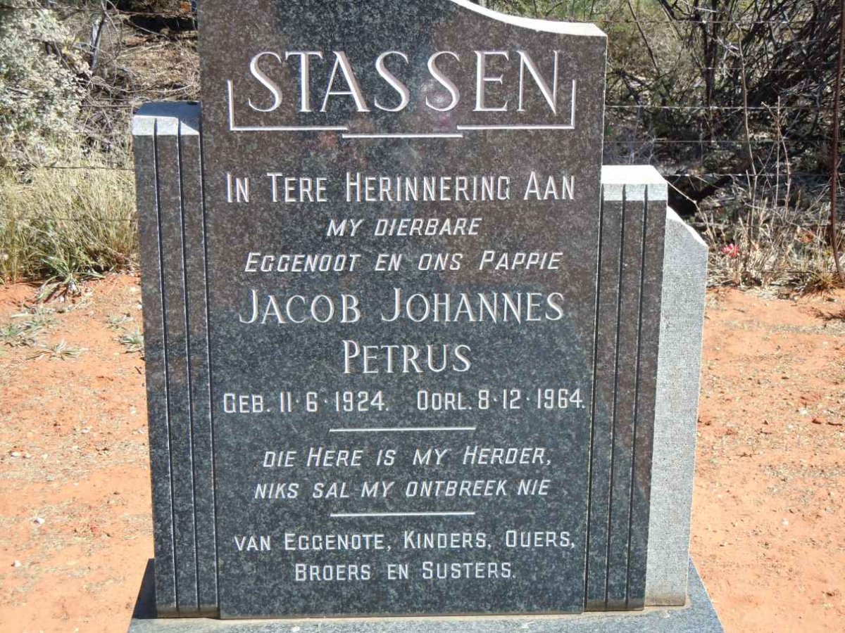 STASSEN Jacob Johannes Petrus 1924-1964