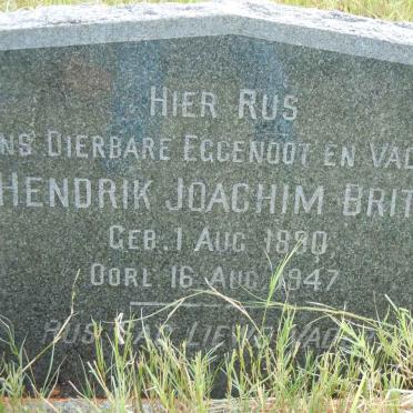 BRITZ Hendrik Joachim 1890-1947