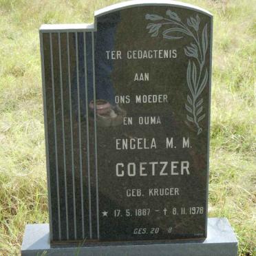 COETZER Engela M.M. nee KRUGER 1887-1978