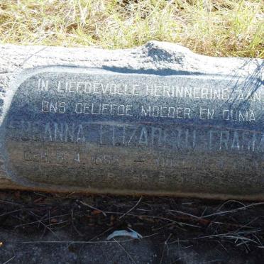 ERASMUS Susanna Elizabeth 1885-1969