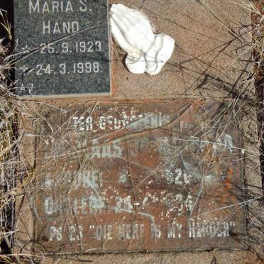 HAND Nicolaas J. 1920-1994 &amp; Maria S. 1923-1998