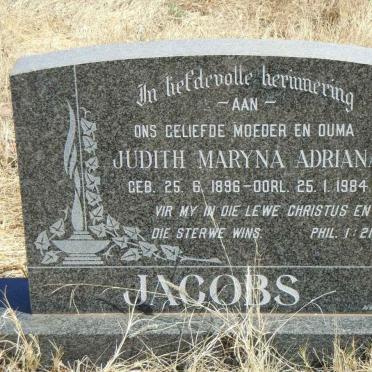 JACOBS Judith Maryna Adriana 1896-1984