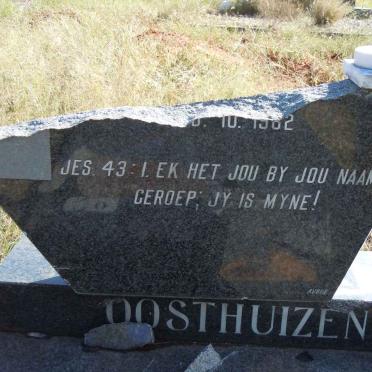 OOSTHUIZEN Johanna Jacoba 1941-1982