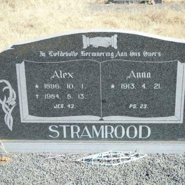STRAMROOD Alex 1896-1984 &amp; Anna 1913-