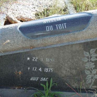 TOIT Willem H., du 1898-1975