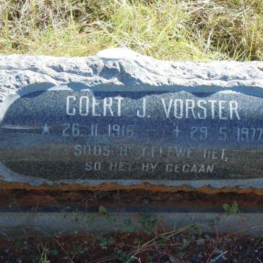 VORSTER Coert J. 1916-1977