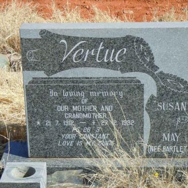 VERTUE Susan May nee BARTLETT 1912-1992