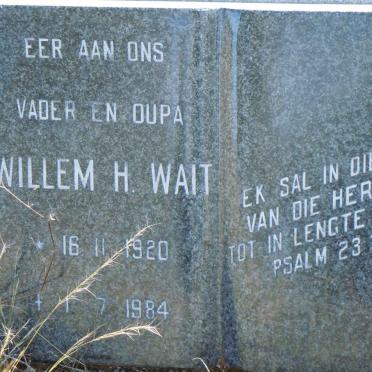 WAIT Willem H. 1920-1984