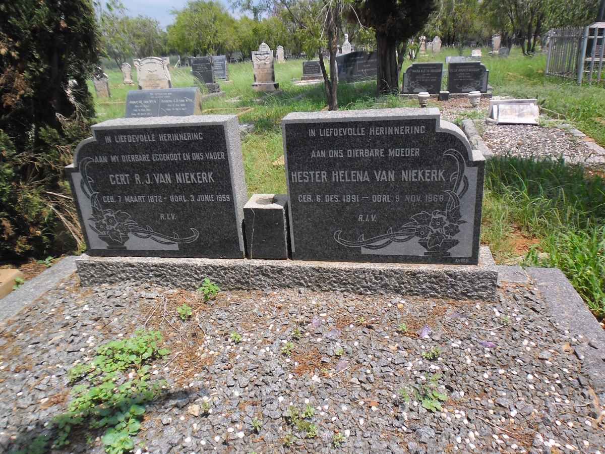 NIEKERK Gert R.J., van 1872-1959 &amp; Hester Helena 1891-1968