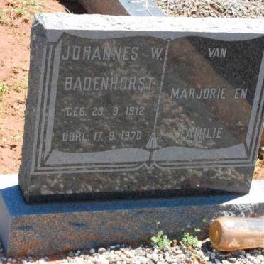 BADENHORST Johannes W. 1912-1970