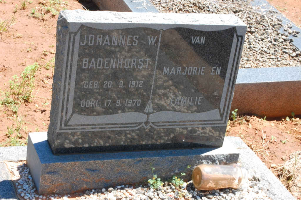 BADENHORST Johannes W. 1912-1970