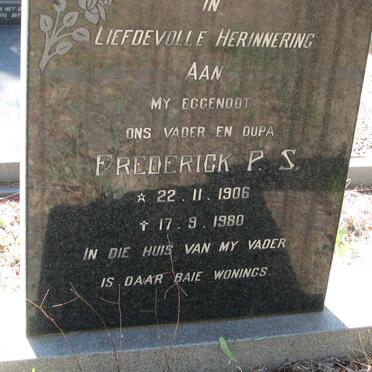 FLEMMING Frederick P.S. 1906-1980 &amp; Johanna S. SNYDERS 1912-1994