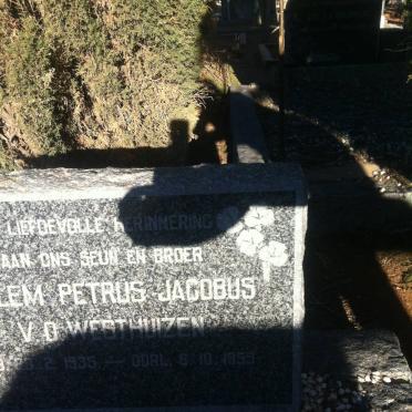 WESTHUIZEN ?lem Petrus Jacobus, v.d. 1935-1959