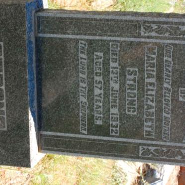 STRONG Maria Elizabeth -1932