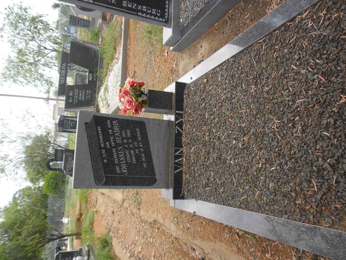 ZYL Johannes Hendrik, van 1921-1988