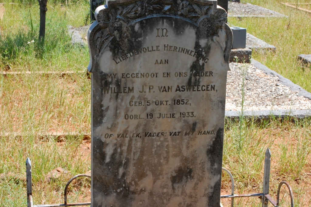 ASWEEGEN Willem J.P., van 1852-1933