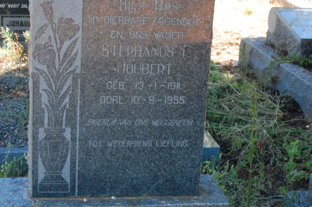 JOUBERT Stephanus ?. 1911-1955
