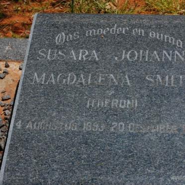 SMITH Susara Johanna Magdalena nee THERON 1893-1967