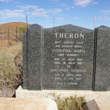 THERON Johannes Andreas 1902-1969 &amp; Christina Maria VERNOOY 1903-1957