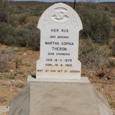 THERON Martha Sophia nee STOFBERG 1873-1963