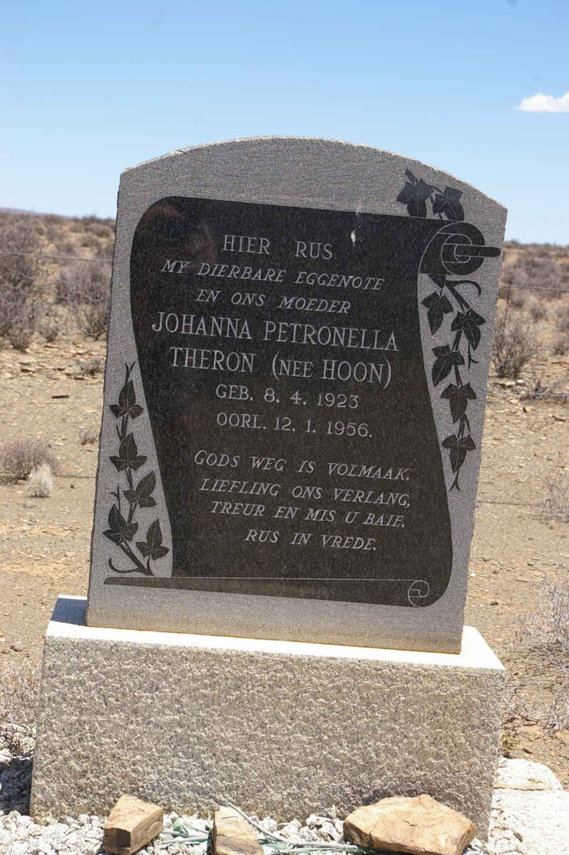 THERON Johanna Petronella nee HOON 1923-1956