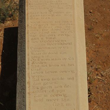 PLESSIS Anna Margaretha Elizabeth, du 1896-1916