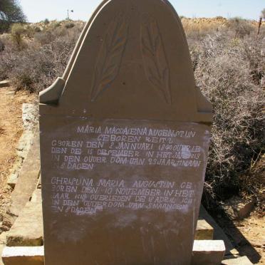 AUGUSTIJN Maria Magdalena nee REITZ 1890-1913 :: AUGUSTIJN Christina Maria 1913-1914