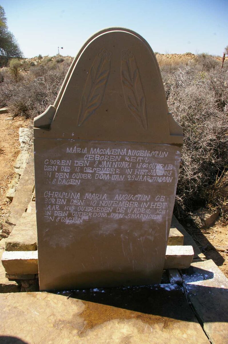 AUGUSTIJN Maria Magdalena nee REITZ 1890-1913 :: AUGUSTIJN Christina Maria 1913-1914