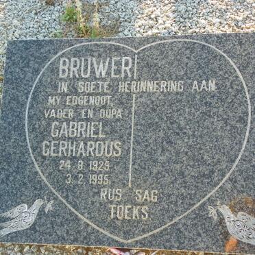BRUWER Gabriel Gerhardus 1925-1995