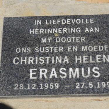 ERASMUS Christina Helena 1959-1998