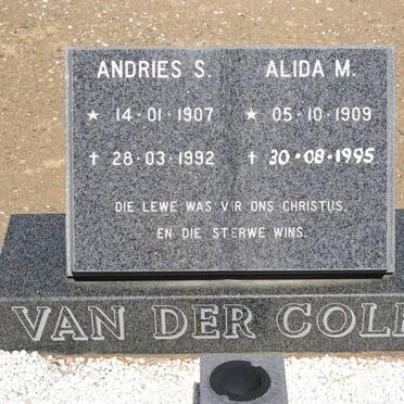 COLFF Andries S., van der 1907-1992 &amp; Alida M. 1909-1995