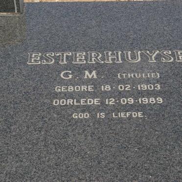 ESTERHUYSE G.M. 1903-1989