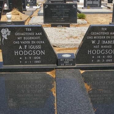 HODGSON A.F. 1906-1983 &amp; W.J. MARAIS 1912-1995