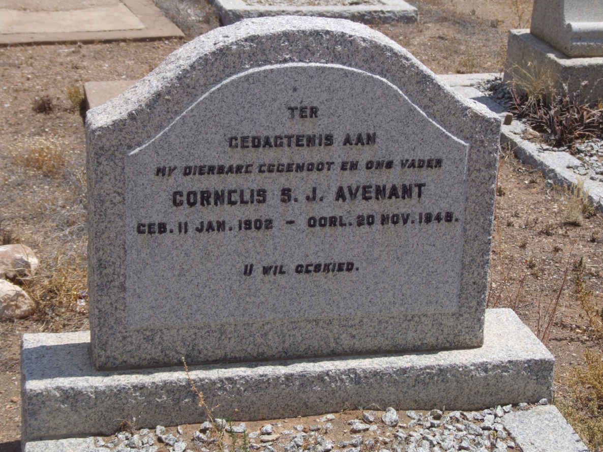 AVENANT Cornelis S.J. 1902-1948
