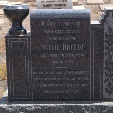 BREEDT Nellie nee VAN DER MERWE 1919-1951