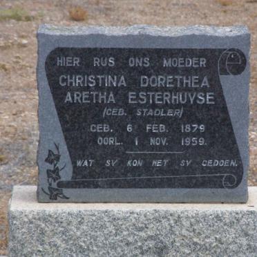ESTERHUYSE Christina Dorethea Aretha nee STADLER 1879-1959