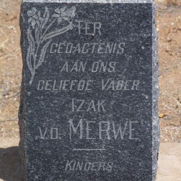 MERWE Izak, v.d.