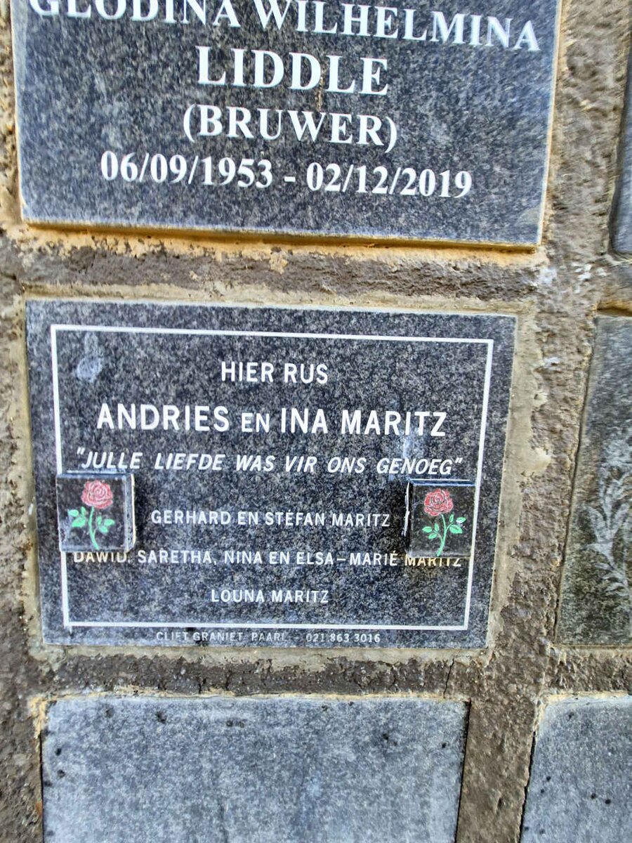 MARITZ Andries & Ina 